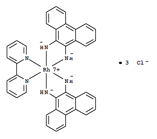 Rhodium(3+),(2,2'-bipyridine-kN1,kN1')bis[9,10-phenanthrenediaminato(2-)-kN,kN']-, chloride (1:3), (OC-6-22)-