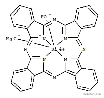 Molecular Structure of 12119-00-5 (METHYLSILICON(IV) PHTHALOCYANINE HYDROXIDE)