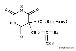 Molecular Structure of 12124-83-3 (5-(2-bromoallyl)-5-sec-pentyl-1H,3H,5H-pyrimidine-2,4,6-trione)