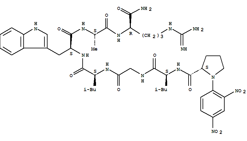 D-Argininamide,1-(2,4-dinitrophenyl)-L-prolyl-L-leucylglycyl-L-leucyl-L-tryptophyl-L-alanyl-