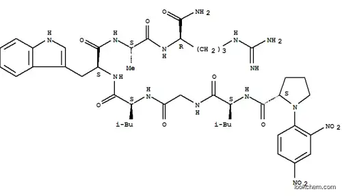 Molecular Structure of 121282-17-5 (DNP-PRO-LEU-GLY-LEU-TRP-ALA-D-ARG-NH2)