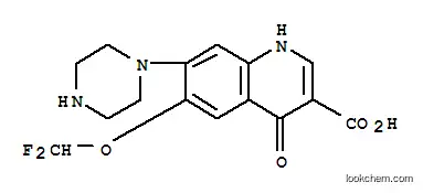 Molecular Structure of 121935-03-3 (3-Quinolinecarboxylicacid, 6-(difluoromethoxy)-1,4-dihydro-4-oxo-7-(1-piperazinyl)-)