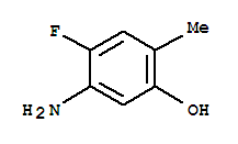 Molecular Structure of 122455-85-0 (Phenol,5-amino-4-fluoro-2-methyl-)