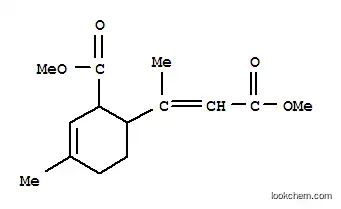 Molecular Structure of 123219-86-3 (Methyl 6-(3-methoxy-1-methyl-3-oxo-1-propenyl)-3-methyl-2-cyclohexane-1-carboxylate)