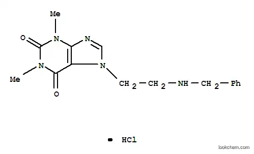 Molecular Structure of 1236-36-8 (7-[2-(benzylamino)ethyl]-3,7-dihydro-1,3-dimethyl-1H-purine-2,6-dione monohydrochloride)
