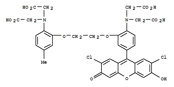 Glycine,N-[2-[2-[2-[bis(carboxymethyl)amino]-5-(2,7-dichloro-6-hydroxy-3-oxo-3H-xanthen-9-yl)phenoxy]ethoxy]-4-methylphenyl]-N-(carboxymethyl)-