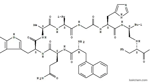 Molecular Structure of 123770-00-3 (bombesin (6-14), Nal(6)-Psi(13,14)-Phe(14)-)