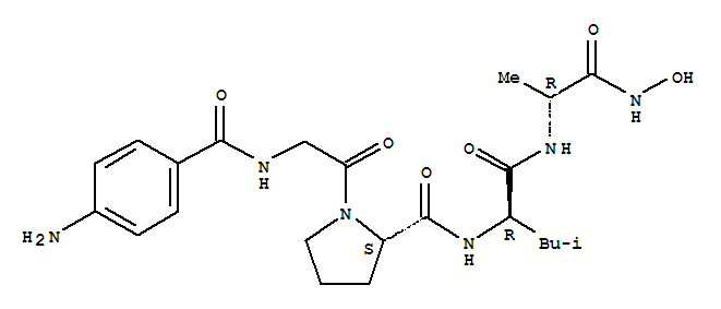 D-Alaninamide, N-(4-aminobenzoyl)glycyl-L-prolyl-D-leucyl-N-hydroxy-