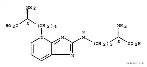 Molecular Structure of 124505-87-9 ((2S)-2-amino-6-[8-[[(4S)-4-amino-4-carboxy-butyl]amino]-2,7,9-triazabicyclo[4.3.0]nona-3,5,7,9-tetraen-2-yl]hexanoic acid)