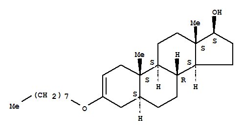 Androst-2-en-17-ol,3-(octyloxy)-, (5a,17b)- (9CI) cas  1252-02-4