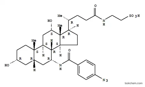 2-(((3alpha,5beta,7alpha,12alpha)-7-((4-Azidobenzoyl)amino)-3,12-dihydroxy-24-oxocholan-24-yl)amino)ethanesulfonic acid
