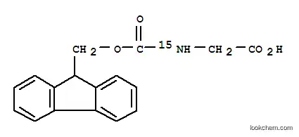 Molecular Structure of 125700-33-6 (N-(9-FLUORENYLMETHOXYCARBONYL)GLYCINE-1-13C-15N)