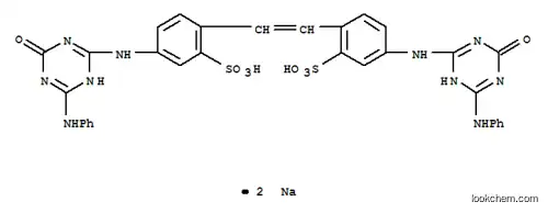Molecular Structure of 1264-32-0 (disodium 4,4'-bis[[6-anilino-1,4-dihydro-4-oxo-1,3,5-triazin-2-yl]amino]stilbene-2,2'-disulphonate)