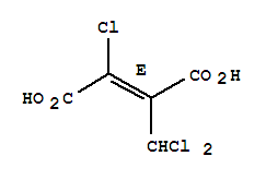 (E)-2-CHLORO-3-(DICHLOROMETHYL)-BUTENEDIOIC ACIDCAS