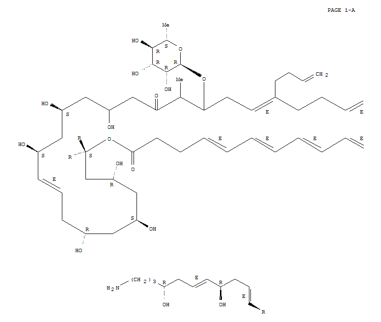 Oxacyclotetratetraconta-5,7,9,11,13,19,23,35-octaene-2,28-dione,44-[(1E,4R,5E,8R)-11-amino-4,8-dihydroxy-1,5-undecadien-1-yl]-23-(3-buten-1-yl)-26-[(6-deoxy-a-L-mannopyranosyl)oxy]-16,18,30,32,34,38,4