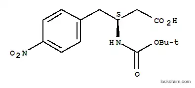 Molecular Structure of 127106-71-2 (BOC-(S)-3-AMINO-4-(4-NITRO-PHENYL)-BUTYRIC ACID)