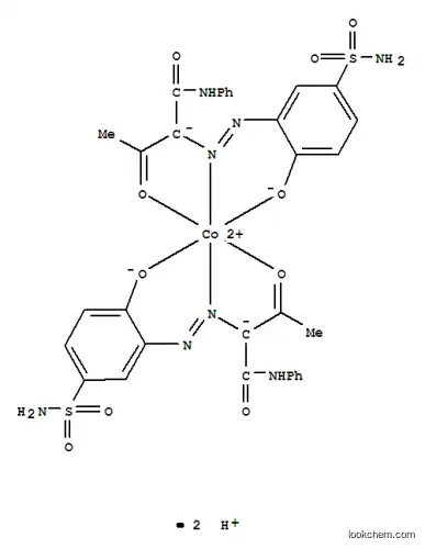 Cobaltate(2-),bis[2-[2-[5-(aminosulfonyl)-2-(hydroxy-kO)phenyl]diazenyl-kN1]-3-(oxo-kO)-N-phenylbutanamidato(2-)]-, hydrogen (1:2)
