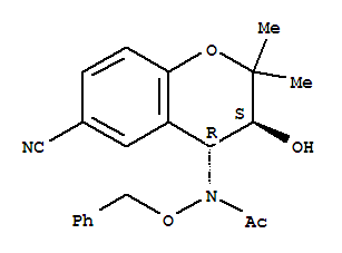 N-[(3S,4R)-6-CYANO-3,4-DIHYDRO-3-HYDROXY-2,2-DIMETHYL-2H-1-BENZOPYRAN-4-YL]-N-(PHENYLMETHOXY)ACETAMIDE CAS No.127408-30-4