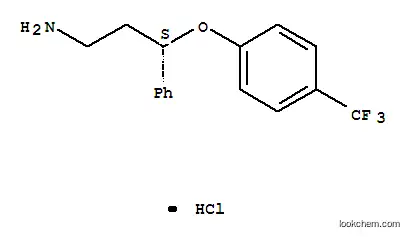 Molecular Structure of 127685-30-7 ((R)-3-PHENYL-3-(4-TRIFLUOROMETHYL-PHENOXY)-PROPYLAMINE HYDROCHLORIDE)