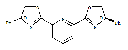 Molecular Structure of 128249-70-7 (Pyridine,2,6-bis[(4R)-4,5-dihydro-4-phenyl-2-oxazolyl]-)