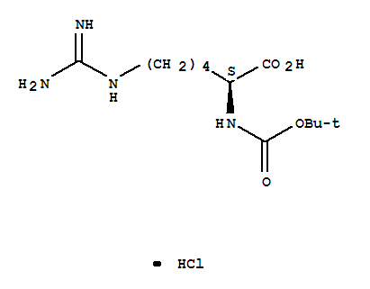 L-Lysine, N6-(aminoiminomethyl)-N2-[(1,1-dimethylethoxy)carbonyl]-, monohydrochloride
