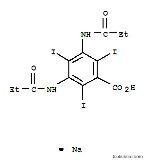 Molecular Structure of 129-57-7 (Sodium diprotrizoate)