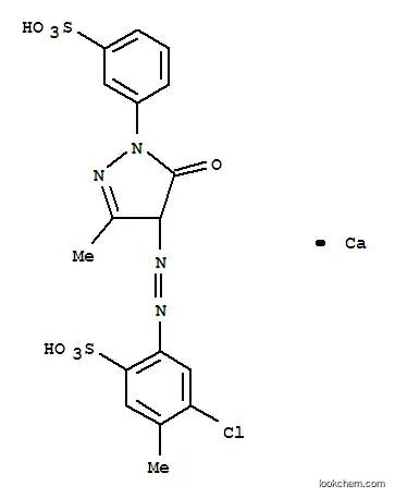 Benzenesulfonic acid,4-chloro-2-[2-[4,5-dihydro-3-methyl-5-oxo-1-(3-sulfophenyl)-1H-pyrazol-4-yl]diazenyl]-5-methyl-,calcium salt (1:1)