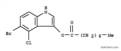 Molecular Structure of 129541-42-0 (5-BROMO-4-CHLORO-3-INDOLYL CAPRYLATE)