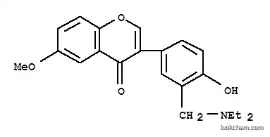 Molecular Structure of 129596-76-5 (7-methoxy-4'-hydroxy-3'-diethylaminomethylisoflavone)
