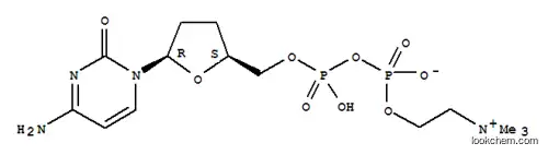 Molecular Structure of 130036-24-7 (2',3'-dideoxycytidine diphosphocholine)