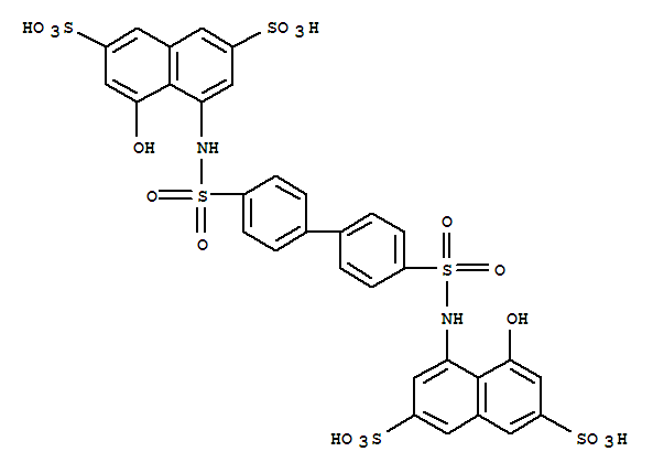 4,4'-(4,4'-BIPHENYLDIYLBIS(SULFONYLAMINO))BIS(5-HYDROXY-2,7-NAPHTHALENEDISULFONIC ACID)