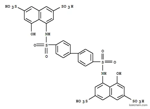 Molecular Structure of 130798-64-0 (4,4'-(4,4'-biphenyldiylbis(sulfonylamino))bis(5-hydroxy-2,7-naphthalenedisulfonic acid))