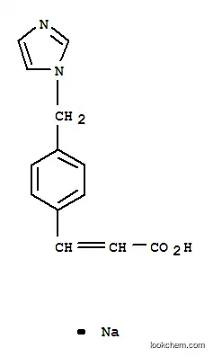 Molecular Structure of 130952-46-4 (2-Propenoic acid,3-[4-(1H-imidazol-1-ylmethyl)phenyl]-, sodium salt (1:1))
