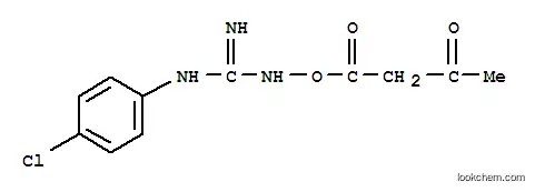 Molecular Structure of 130974-87-7 (2-(4-chlorophenyl)-1-[(3-oxobutanoyl)oxy]guanidine)