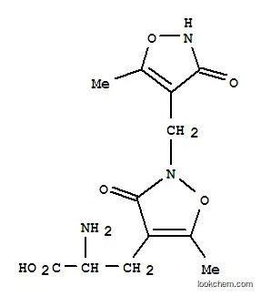 Molecular Structure of 131417-67-9 (alpha-amino-2-(3-hydroxy-5-methyl-4-isoxazolyl)methyl-5-methyl-3-oxo-4-isoxazoline-4-propionic acid)