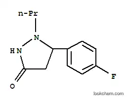 Molecular Structure of 131960-05-9 (5-(4-fluorophenyl)-1-propyl-3-pyrazolidinone)
