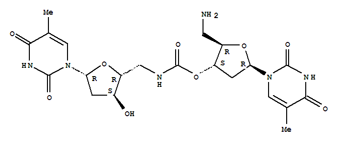 THYMIDYLYLACETAMIDO-(3'(O)-5'(C))-5'-DEOXYTHYMIDI...