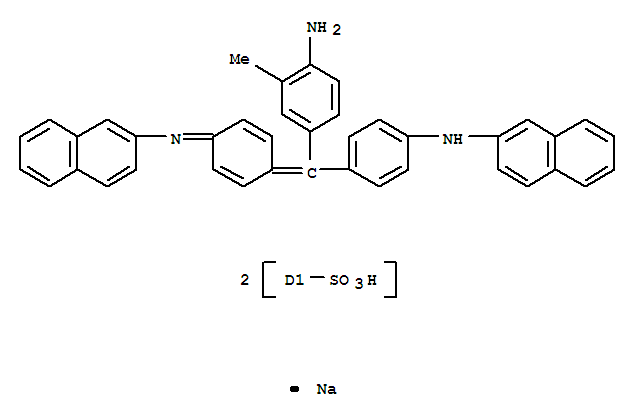 Naphthalenesulfonicacid,2-[[4-[(4-amino-3-methylphenyl)[4-[(sulfo-2-naphthalenyl)amino]phenyl]methylene]-2,5-cyclohexadien-1-ylidene]amino]-,sodium salt (1:1)