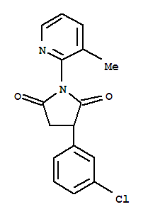 3-(3-CHLOROPHENYL)-1-(3-METHYL-PYRIDIN-2-YL)-2,5-PYRROLIDINEDIONE