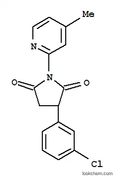 3-(3-Chlorophenyl)-1-(4-methyl-2-pyridinyl)-2,5-pyrrolidinedione