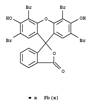 2-(2,4,5,7-tetrabromo-3,6-dihydroxyxanthen-9-yl)benzoic acid, lead salt