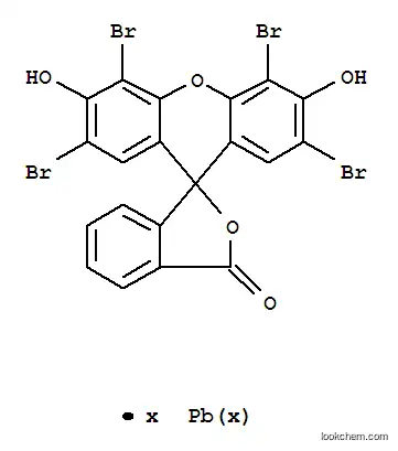 Molecular Structure of 1326-05-2 (2-(2,4,5,7-tetrabromo-3,6-dihydroxyxanthen-9-yl)benzoic acid, lead salt)