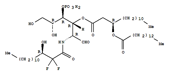 2-DEOXY-2-((2,2-DIFLUORO-3-HYDROXYTETRADECANOYL)AMINO)-3-O-(3-(TETRADECANOYLOXY)TETRADECANOYL)GLUCOPYRANOSE 4-PHOSPHONATE