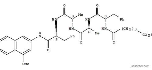 Molecular Structure of 132806-29-2 (glutaryl-phenylalanyl-alanyl-alanyl-phenylalanine 4-methoxynaphthylamide)