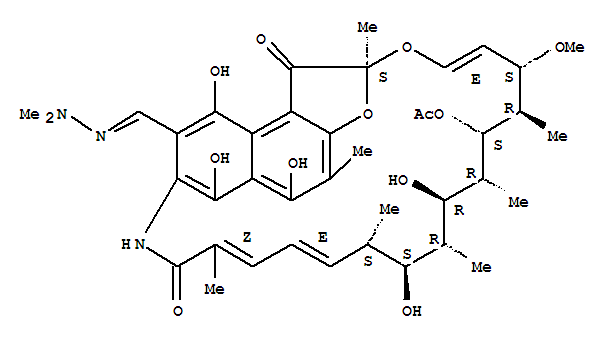 Rifamycin,3-[(2,2-dimethylhydrazinylidene)methyl]- cas  13292-34-7