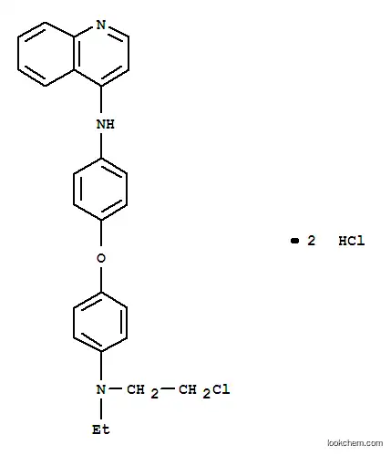Molecular Structure of 133041-60-8 (N-[4-[4-(4-chlorobutan-2-ylamino)phenoxy]phenyl]quinolin-4-amine dihyd rochloride)