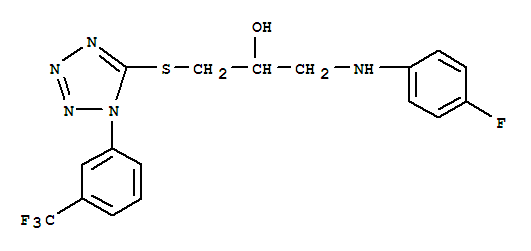 1-(4-fluoroanilino)-3-[1-[3-(trifluoromethyl)phenyl]tetrazol-5-yl]sulfanylpropan-2-ol
