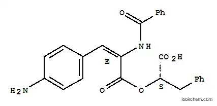 Molecular Structure of 133658-50-1 (O-(alpha-(benzoylamino)cinnamoyl)-beta phenyllactate)