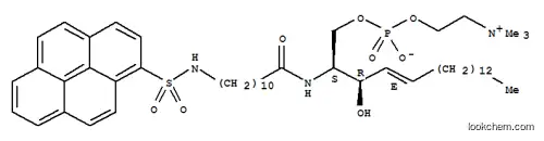 Molecular Structure of 133733-41-2 (N-(11-(1-pyrene)sulfonylaminoundecanoyl)sphingomyelin)