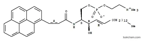 Molecular Structure of 133733-42-3 (N-(3-(1-pyrene)propenoyl)sphingomyelin)
